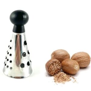 RALLADOR MINI NUEZ MOSCADA CONICO 8CM ACERO INOXIDABLE