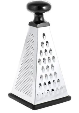 RALLADOR PIRAMIDE 4 USO 20 CM CON MANGO ACERO INOXIDABLE