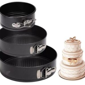 SET X 3 TORTERAS DESMONTABLES ANTIADHERENTE 24-26-28 CM EN CAJA