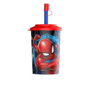 GI01SPIDER014 - VASO TAPA SORBETE SPIDERMAN
