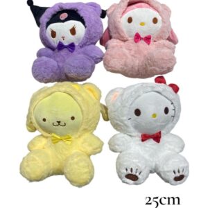 PELUCHE SANRIO HELLO KITTY 25 CM ABRIGADAS