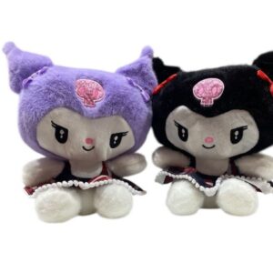 PELUCHE KUROMI HELLO KITTY VIOLETA NEGRO