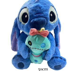 PELUCHE STITCH CON MUÑECO APEGO 50CM