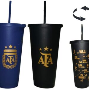 OTR-79905D VASO PLASTICO SELECCION ARGENTINA CON SORBETE - unidad