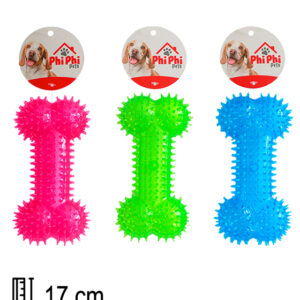 HUESO DE GOMA CON CHIFLE 17*7.5CM