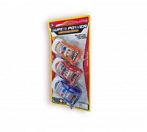 AUTO A FRICCION X 3 UNIDADES EN BLISTER 12CM