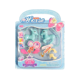 PONY X 2 UNIDADES CON ACCESORIOS EN BLISTER