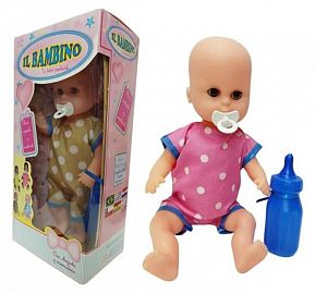 BEBE EN CAJA BAMBINO CON MAMADERA Y CHUPETE