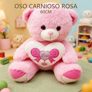OSO CARNIOSO ROSA 60CM