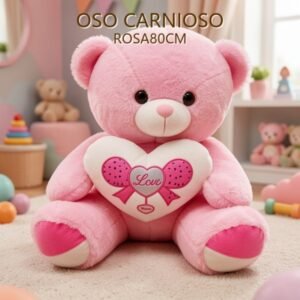 OSO CARNIOSO ROSA 80CM