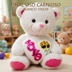 FINAL OSO CARNIOSO BLANCO 100CM