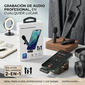 MICROFONO CORBATERO DOBLE TIPO C / LIGHTNING