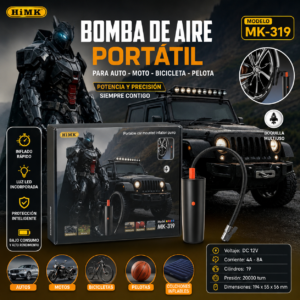 COMPRESOR DE AIRE PORTÁTIL HIMK MK-319