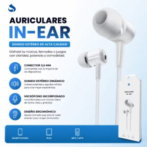 AURICULAR DE CABLE IN EAR SUONO