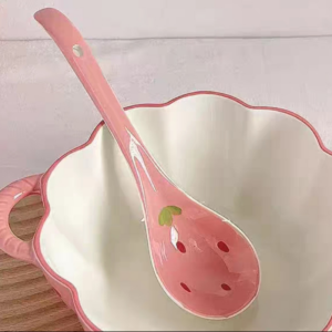 CUCHARA CERAMICA GRANDE FRUTILLA