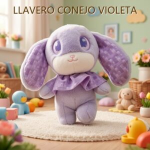 LLAVERO CONEJO VIOLETA