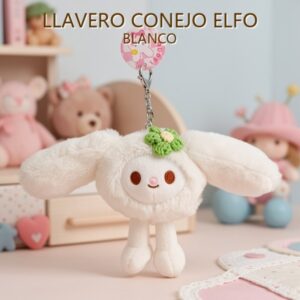 LLAVERO CONEJO ELFO BLANCO