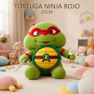 TORTUGA NINJA ROJO 25CM