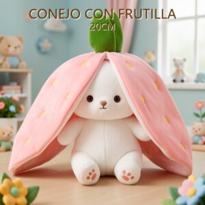 CONEJO CON FRUTILLA 20CM