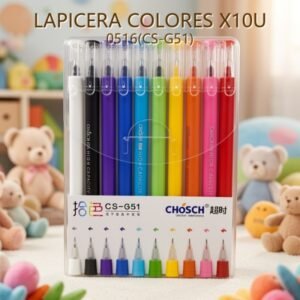 LAPICERA COLORES X10U 0516(CS-G51)
