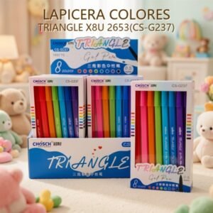 LAPICERA COLORES TRIANGLE X8U 2653(CS-G237)