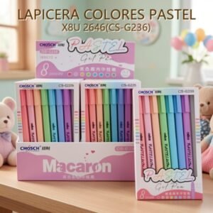 LAPICERA COLORES PASTEL X8U 2646(CS-G236)