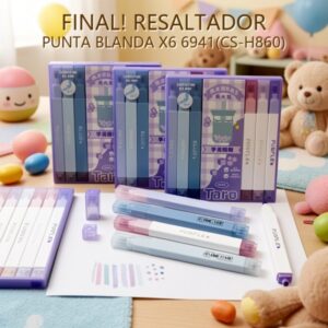 RESALTADOR PUNTA BLANDA X6 6941(CS-H860)