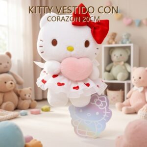 KITTY VESTIDO CON CORAZON 20CM