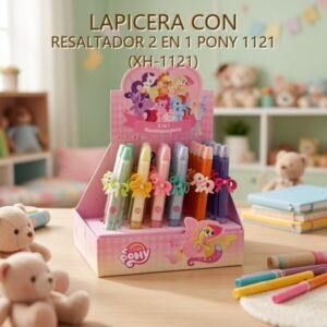 LAPICERA CON RESALTADOR 2 EN 1 PONY 1121 (XH-1121)