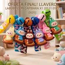 OFERTA FINAL! LLAVERO LABUBU CON CAPIBARA X1 [0531 0577 0605]