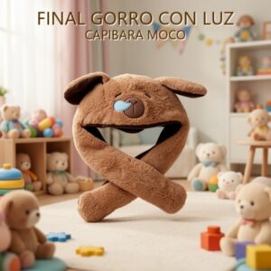 GORRO CON LUZ CAPIBARA MOCO
