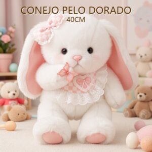 CONEJO PELO DORADO 40CM