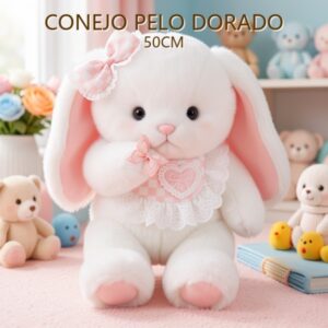 CONEJO PELO DORADO 50CM