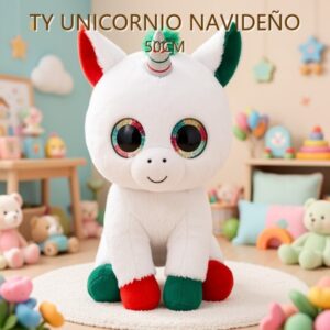 TY UNICORNIO NAVIDEÑO 50CM