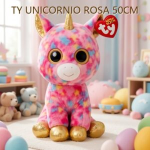 TY UNICORNIO ROSA 50CM