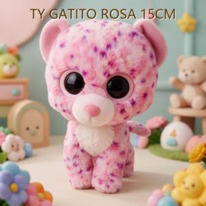 TY GATITO ROSA 15CM