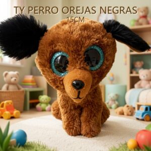 TY PERRO OREJAS NEGRAS 15CM