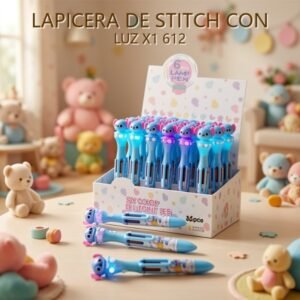 LAPICERA DE STITCH CON LUZ X1 612