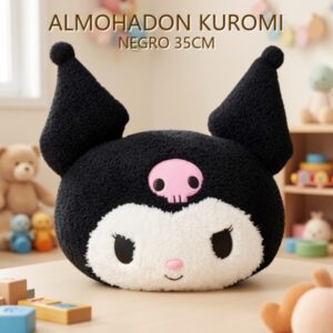 ALMOHADON KUROMI NEGRO 35CM