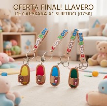 OFERTA FINAL! LLAVERO DE CAPYBARA X1 SURTIDO [0750]