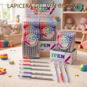 LAPICERA GEL PEN 8PCS X1 CS-G340-8
