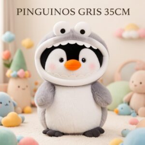 PINGUINOS GRIS 35CM