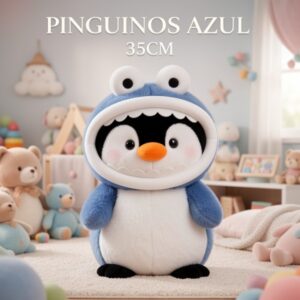 PINGUINOS AZUL 35CM