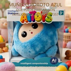MUÑECO POROTO AZUL QUE PUEDE HABLAR CON INTELIGENCIA ARTIFICIAL 7357 [BB1882F-89]
