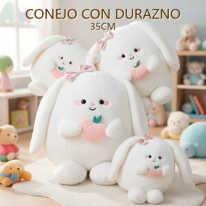 CONEJO CON DURAZNO 35CM