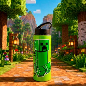 BOTELLA MINECRAFT DE ALUMINIO 500 ML