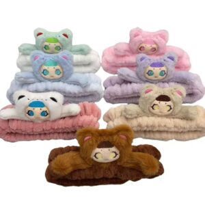 Vincha de peluche osito de colores