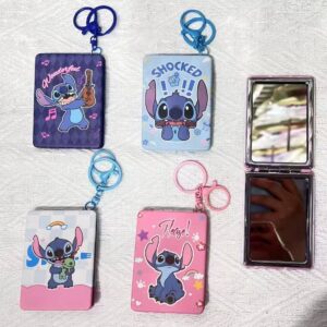 Llavero porta tarjetas Stitch con espejo