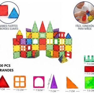 BLOQUES MAGNETICOS 3D 100PCS GRANDES