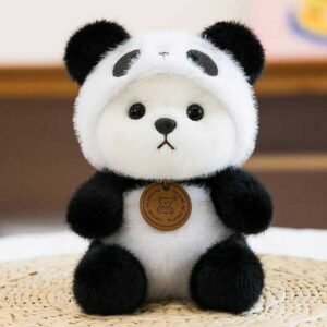 Figura de mesa Panda de la serie Oso Transformable (con gránulos) 10-18 cm